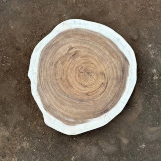 Table basse cookie en bois de suar massif 98*46*8cm K595