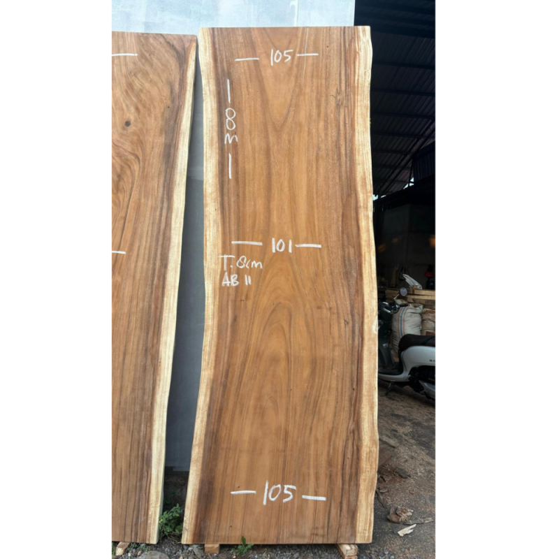 Table à manger en bois massif 300 x 101 -105 cm - Bois de Suar