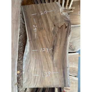 Table et plateau à manger en bois de suar massif 240x138 cm