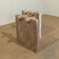 Table et plateau à manger en bois de suar massif 200x84 cm
