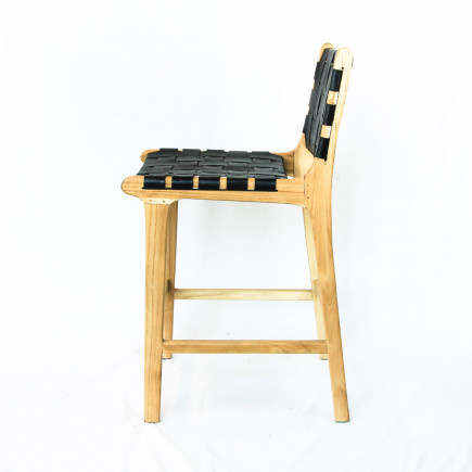 Chaise bar en bois de teck - Oka