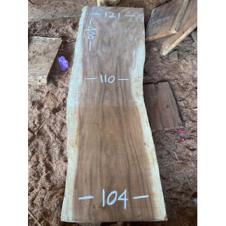 Table et plateau à manger en bois de suar massif 400x121 cm