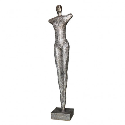 statue de la femme oscar en aluminium couleur argent