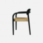 Chaise en bois de teck noir - Veroni