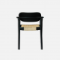 Chaise en bois de teck noir - Veroni