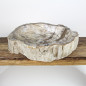 Vasque en bois fossilisé 46kg