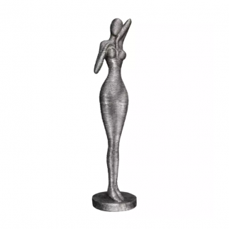 Statue en aluminium Biola (183 x 41 x 41 cm)