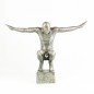Statue Squat Figure en aluminium (140x100x35 cm)