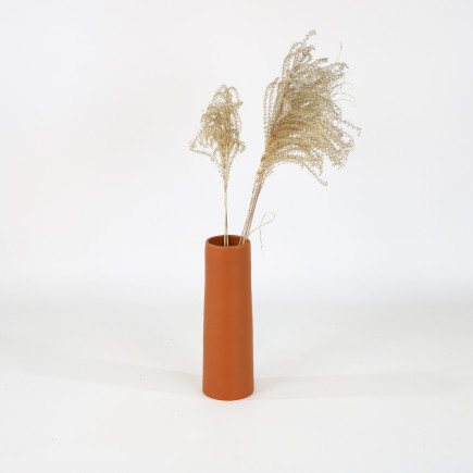 Vase en céramique orange - 30 cm