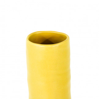 Vase en céramique jaune - 60cm