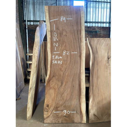 Table et plateau à manger en bois de suar massif 250x90cm