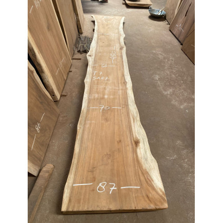Table et plateau à manger en bois de suar massif 450 x 66-87 cm