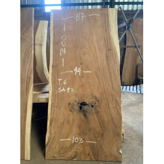 Table et plateau à manger en bois de suar massif 200x103 cm