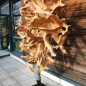 Sculpture racines de teck sur socle (220*150*55 cm)
