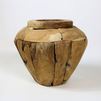 Pot en bois recyclé - 40cm