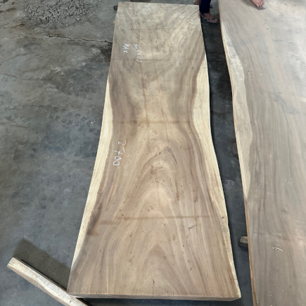 Table et plateau à manger en bois de suar massif 300 x 80 cm