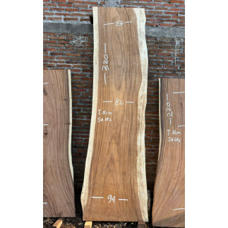 Table et plateau à manger en bois de suar massif 320 x 94 cm