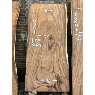 Table et plateau à manger en bois de suar massif 200x96 cm