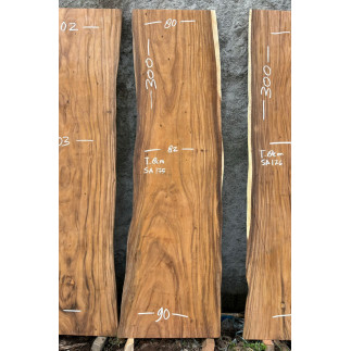 Table et plateau à manger en bois de suar massif 300 x 90 cm