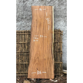 Table et plateau à manger en bois de suar massif 300 x 106 cm