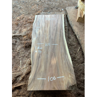 Table et plateau à manger en bois de suar massif 240x108 cm