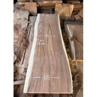 Table et plateau à manger en bois de suar massif 300 x 101 cm