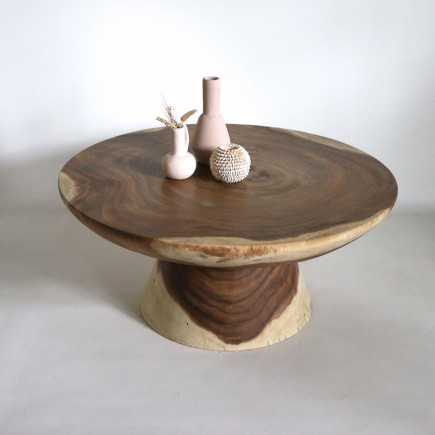 Table basse en bois de suar - Copa 100cm