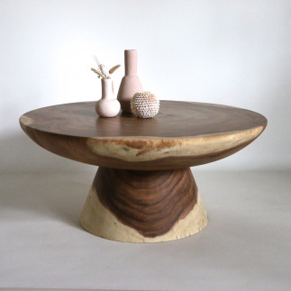 Table basse en bois de suar - Copa 100cm