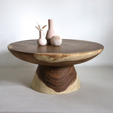 Table basse en bois de suar - Copa 100cm