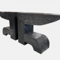 Console Surya en bois de manguier noir 100x34x80 cm