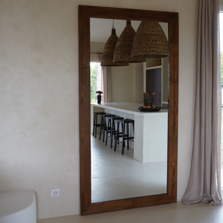 Miroir rustique en bois recyclé
