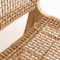 Tabouret en Teck Blanchi et Corde Naturelle - Punta Tabouret en Teck Blanchi et Corde Naturelle - Punta