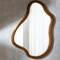 Miroir asymétrique en bois massif - Jati Miroir asymétrique en bois massif - Jati