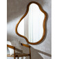 Miroir asymétrique en bois massif - Jati Miroir asymétrique en bois massif - Jati