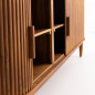 Buffet Ayuna en teck portes striées coulissantes - 180cm Buffet Ayuna en teck portes striées coulissantes - 180cm