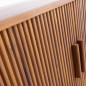 Buffet Ayuna en teck portes striées coulissantes - 180cm Buffet Ayuna en teck portes striées coulissantes - 180cm