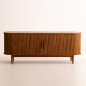 Buffet Ayuna en teck portes striées coulissantes - 180cm Buffet Ayuna en teck portes striées coulissantes - 180cm