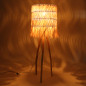 Lampe de sol Sulawesi en bois et fibre naturelle Lampe de sol Sulawesi en bois et fibre naturelle