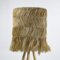 Lampe de sol Sulawesi en bois et fibre naturelle Lampe de sol Sulawesi en bois et fibre naturelle