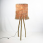Lampe de sol Sulawesi en bois et fibre naturelle Lampe de sol Sulawesi en bois et fibre naturelle
