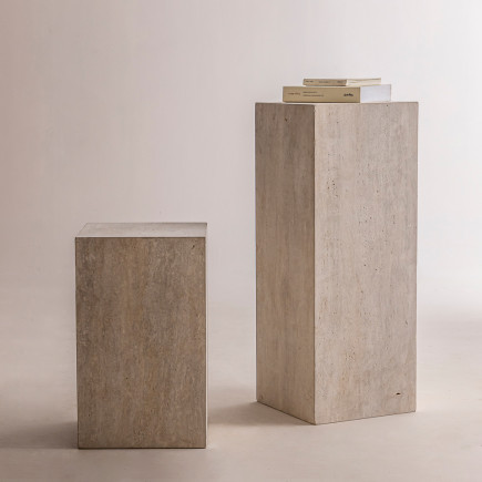Colonne d'appoint en travertin