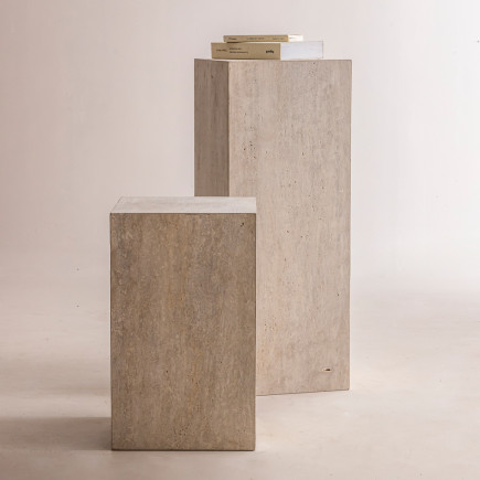 Colonne d'appoint en travertin