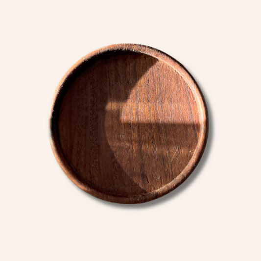 Dessous de verre en teck - 8 cm