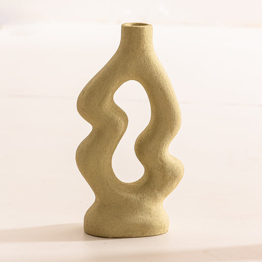 Vase artisanal Oasis couleur Crème