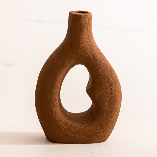 Vase artisanal Atlas couleur Marron