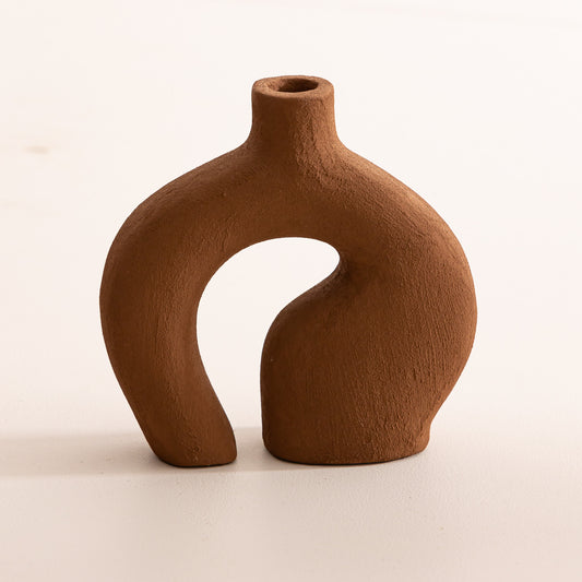 Vase artisanal Dune couleur Marron