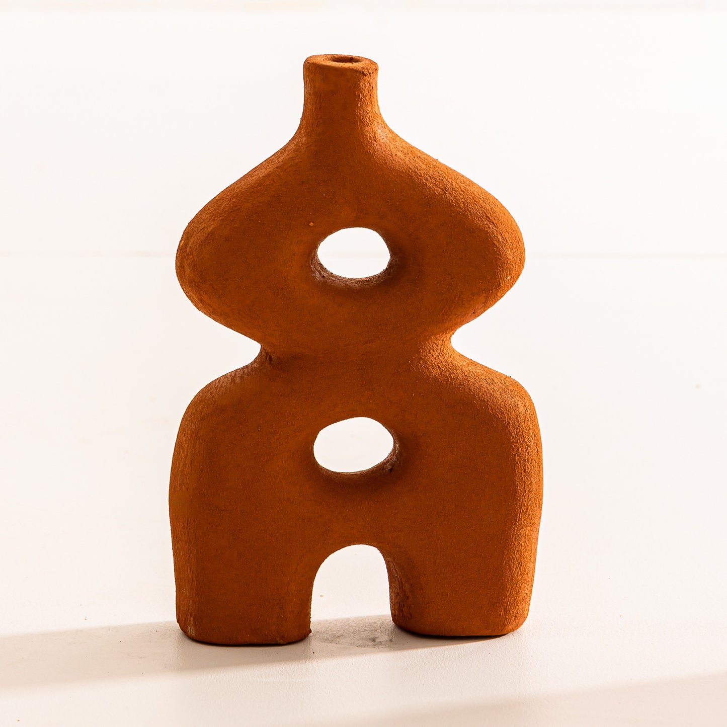 Vase artisanal Agafay couleur Terracotta