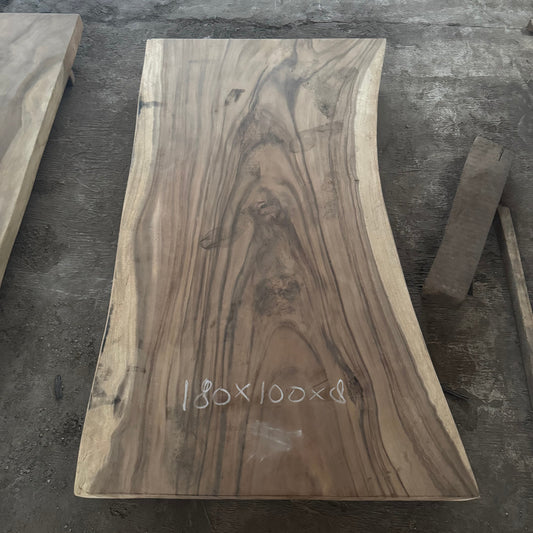 Table à manger en bois massif 180 x 100 cm - Bois de Suar