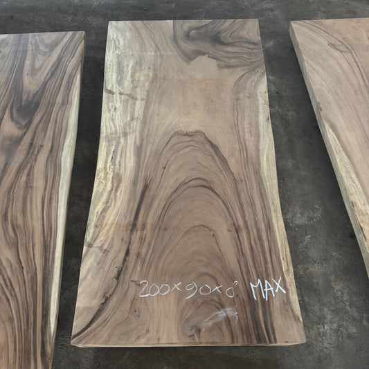 Table à manger en bois massif 200 x 90 cm - Bois de Suar