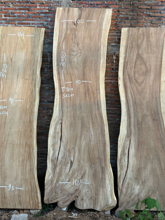 Table à manger en bois massif 350 x 118 cm - Bois de Suar